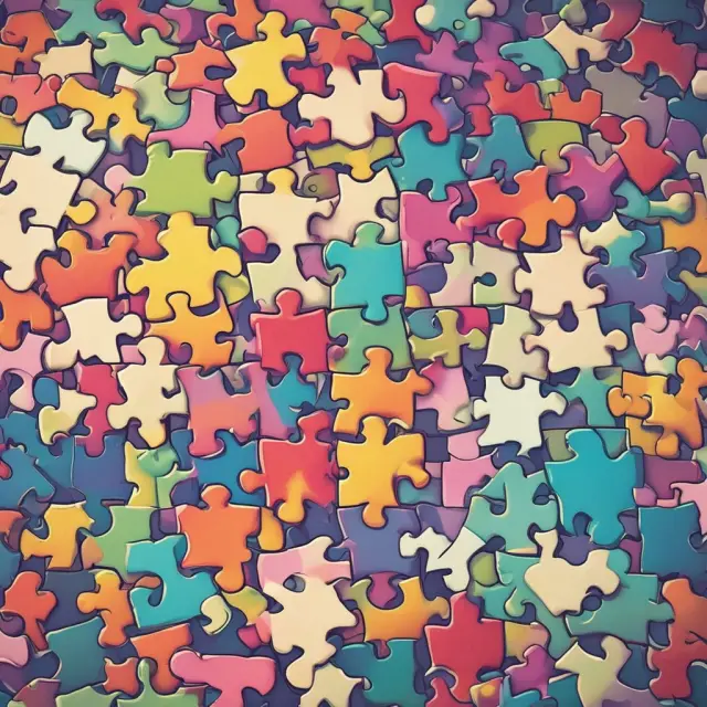 A collection of gamification pieces fitting together to form an image depicting increased customer engagement