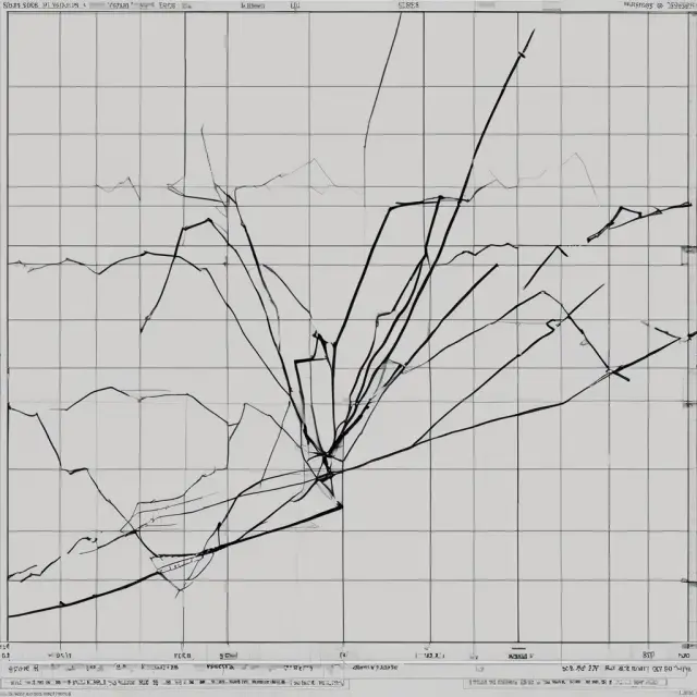 A chart comparing Gann fans and trendlines, representing their differences in calculation method, angles, predictive value, adjustments, and flexibility