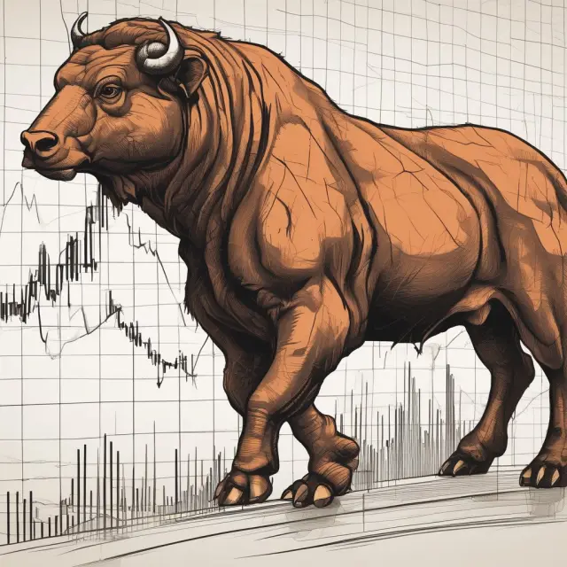 Stock chart depicting a bull and bear facing gapping opportunities: breakaway, runaway, and exhaustion gaps