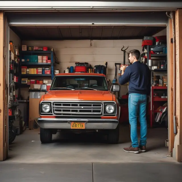 Garage owner comparing insurance policy offerings, symbolizing the importance of finding the right coverage