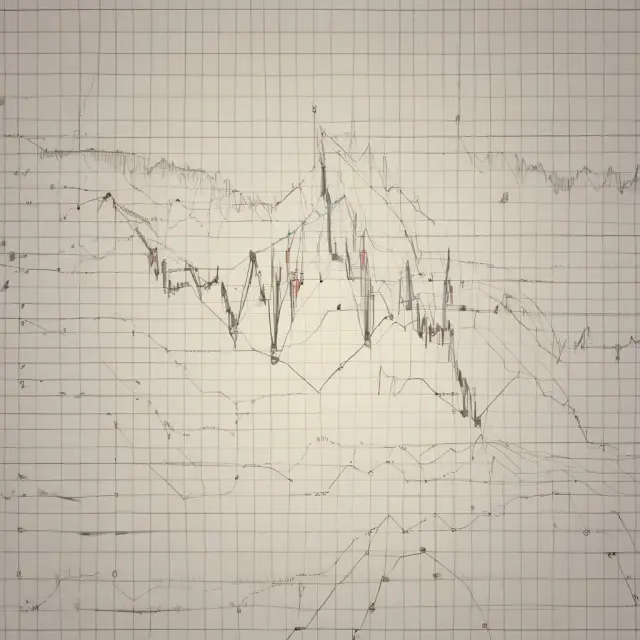Visualization of a five-point Gartley pattern with labels for A, B, C (X), D, and E on a financial chart