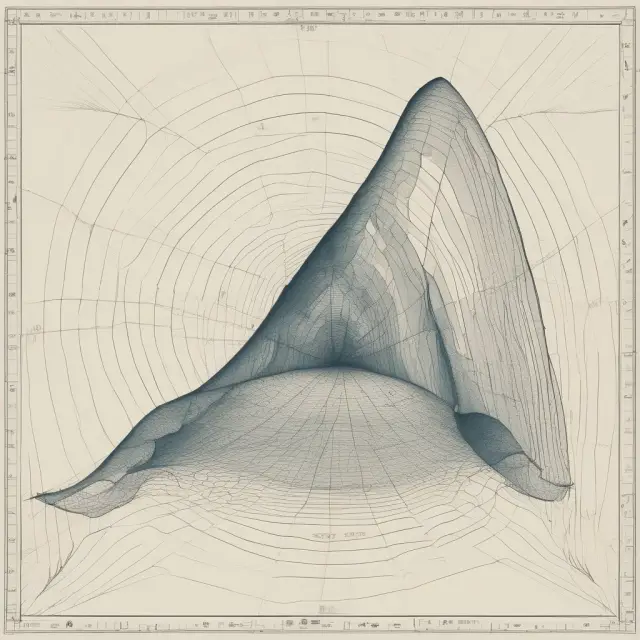 Imagery of Fibonacci sequences unfolding a Gartley pattern beneath the ocean waves, representing financial trends and innovations.