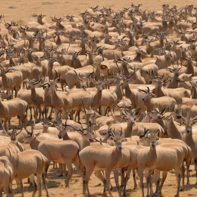 A herd of galloping gazelles symbolizing fast-growing businesses driving innovation and entrepreneurship in an open economy