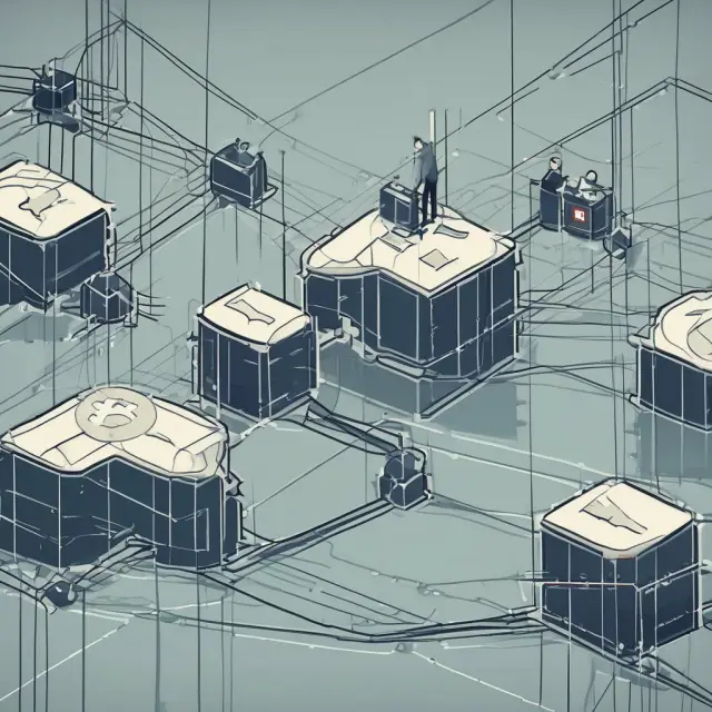 Banks trading high-liquidity assets as general collateral in a streamlined network, enhancing market efficiency.