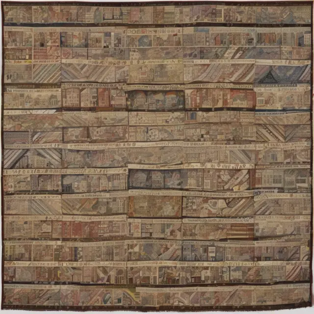 A tapestry illustrating wages, profits, interest income, rental income, taxes, production subsidies, and statistical adjustments as threads weaving together the components of Gross Domestic Income.