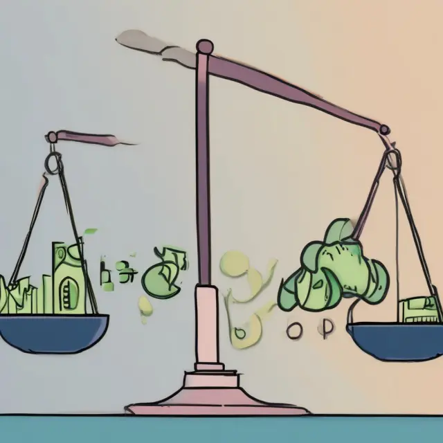 Scales with GDP, NNI, and PPP balancing on tips, symbolizing their interconnected roles in measuring a country