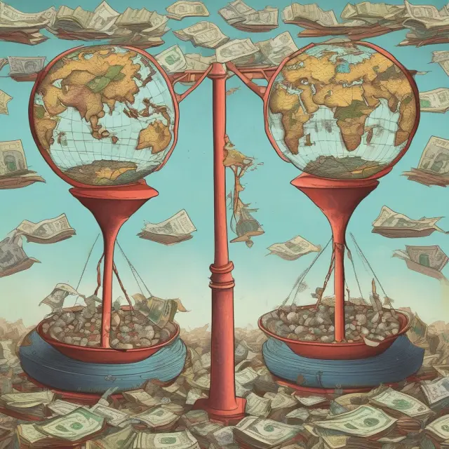 Giant scales balance global economies through the influence of their respective Gross Domestic Products