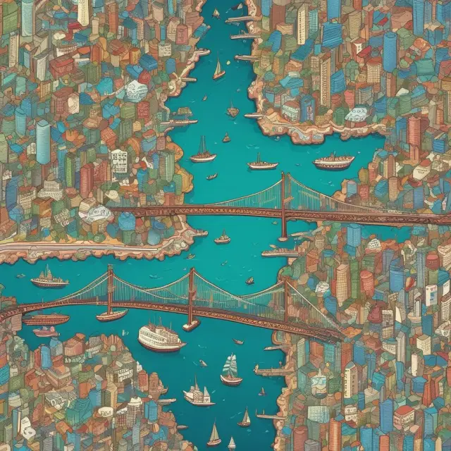 A metaphorical image of GDRs enabling investors to diversify their portfolios across different economic sectors and international markets