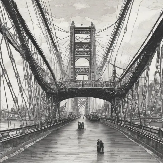 An image of a sturdy bridge connecting various countries, with international companies on one side and investors from around the world on the other
