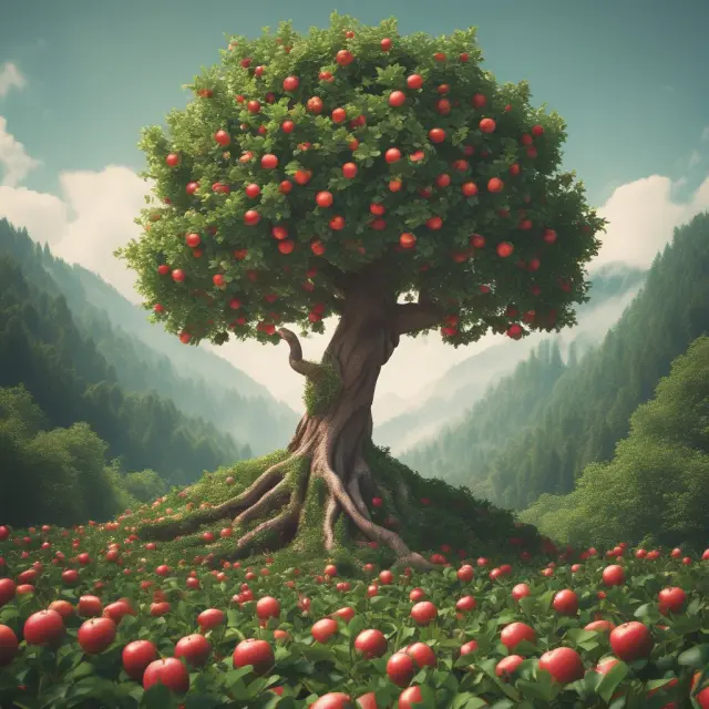 Three trees symbolizing Apple, JCPenney, and Amazon with balanced, overloaded, and climbing gearing ratios, respectively
