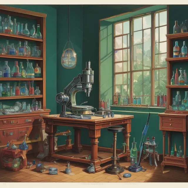 Gemologist using microscope, spectroscope, refractometer, and polariscope for testing and identification of diamonds, rubies, sapphires, and emeralds
