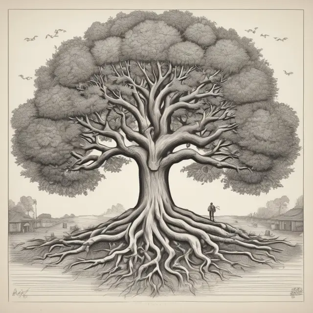 A tree symbolizes the evolution of international finance with the General Agreements to Borrow (GAB) and New Arrangements to Borrow (NAB), roots anchored in IMF history