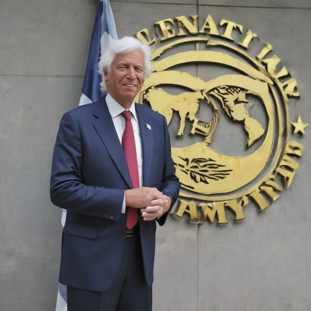 A lighthouse shines through turbulent financial seas, symbolizing IMF loans providing hope and stability to economies in crisis