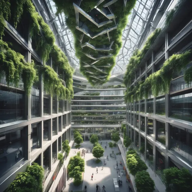 Centralized headquarters with reaching tendrils representing the relationship between large organizations and increased general and administrative expenses