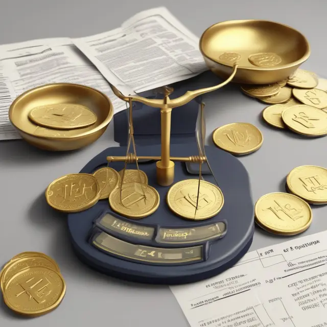 Golden coins shift from forms to an IRS checkbook, representing the process of filing general business tax credits