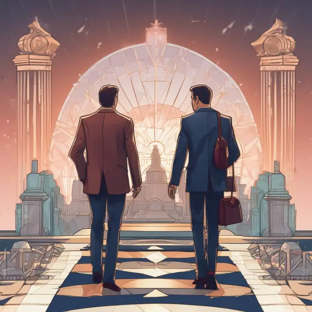 Three glowing gems representing asset management, private equity, and wealth management sectors, highlighting the varying roles for a successful general manager.