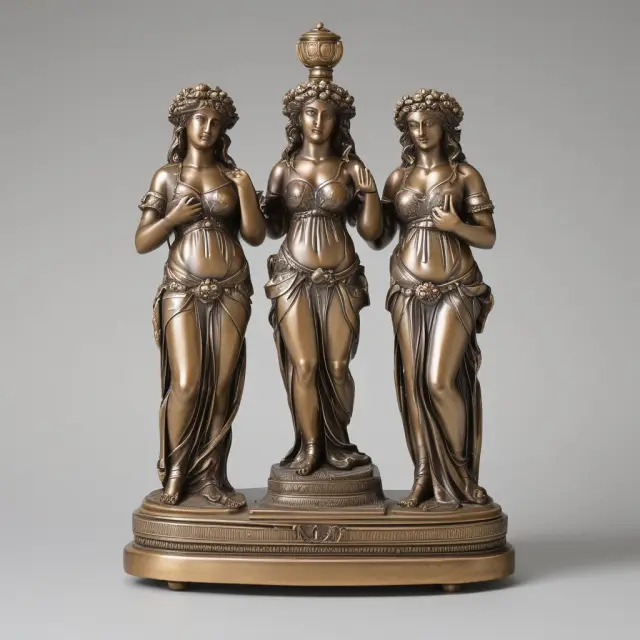 An image of three goddesses symbolizing confiscation (scale), donation (handing over a box), and auctioneer (gavel) handling various merchandise in front of the US Customs and Border Protection logo.