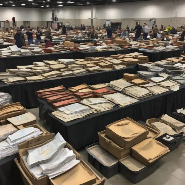 CBP auctioning off seized goods, including cars and various household items.