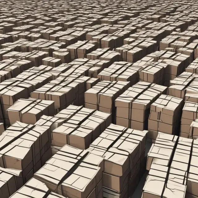 A lost shipment navigating through a maze towards the U.S. Customs office for reclamation