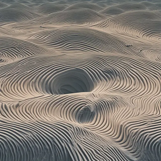 A wave representing the GARCH process engulfs ripples signifying homoskedastic models, illustrating the adaptability and superiority of the GARCH technique for financial modeling