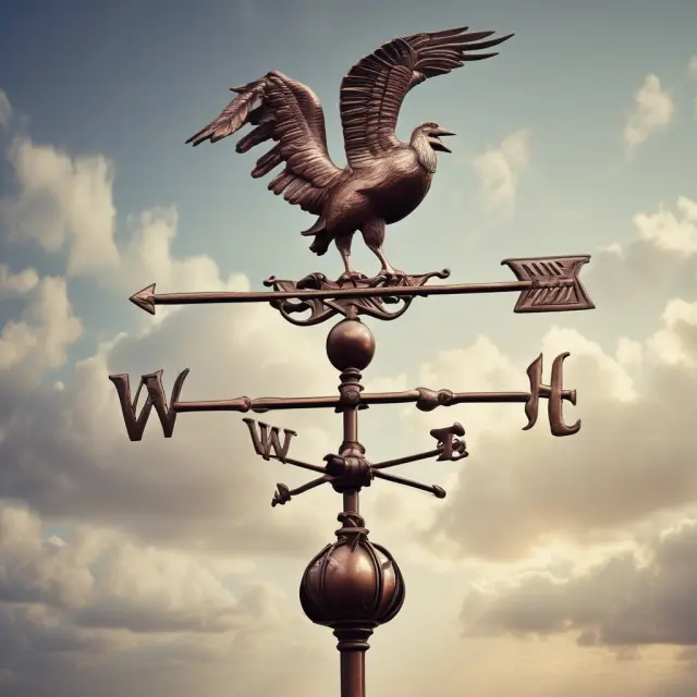 A weather vane shaped as a GARCH process adaptively adjusting its direction to changing financial market winds