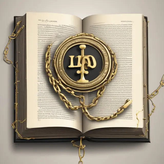 Golden book representing state laws holding a chain of interconnected pages depicting general obligation bonds