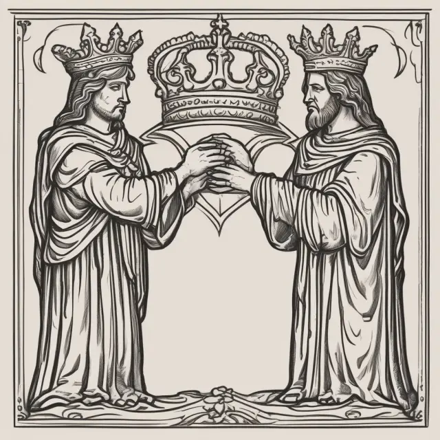 Image of two hands - one symbolizing a general partner in a partnership with a crown, the other as a limited partner wearing a shield. Illustrates their respective roles and responsibilities.