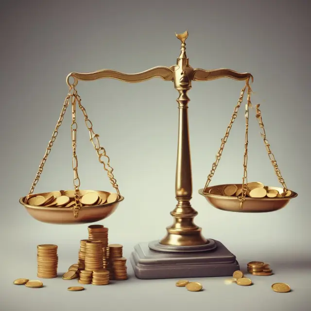 Balance sheet image showing the transfer of coins (funds) from Accounts Receivables to General Provisions for potential losses