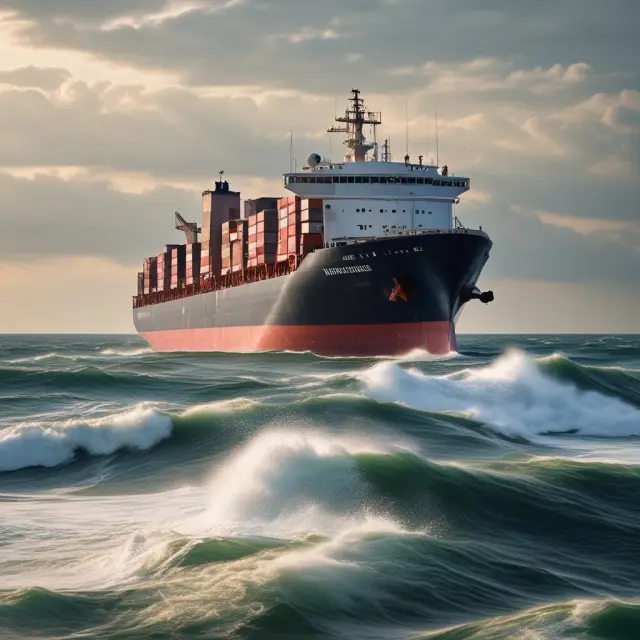 Accounting standards (GAAP, IFRS) regulating general provisions represented by guardian figures on a sailing ship. Sailing through the sea of regulations to maintain accurate financial statements.