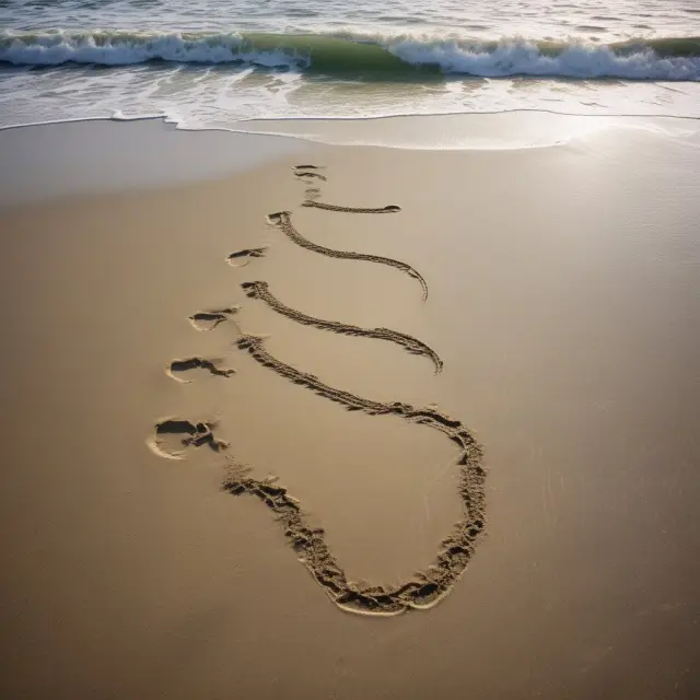 An image of generational waves crashing onto a beach, representing the unique imprint each generation leaves behind
