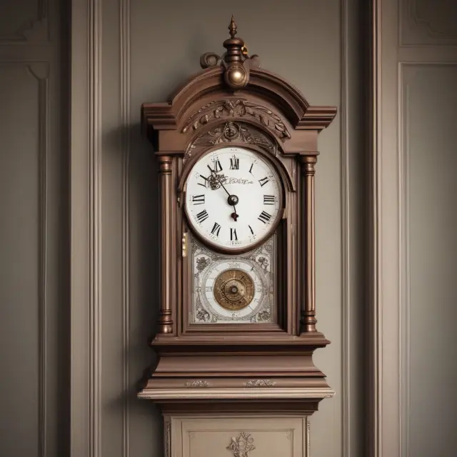 A grandfather clock, symbolizing the passage of time and wealth across generations, with one generation being skipped to represent the concept of the Generation-Skipping Transfer Tax
