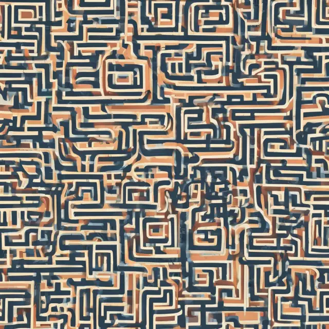 Generational Skipping Transfers: Wealth moving through generations, with a complex maze illustrating exemptions to navigate the tax landscape