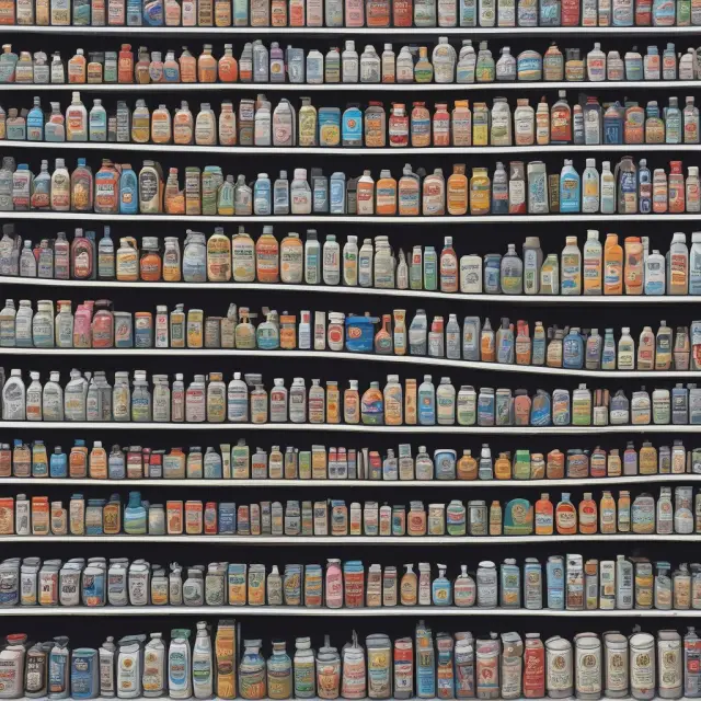 A visually engaging image depicting the shift from branded to generic products in a grocery store, showcasing the affordable yet high-quality alternatives.