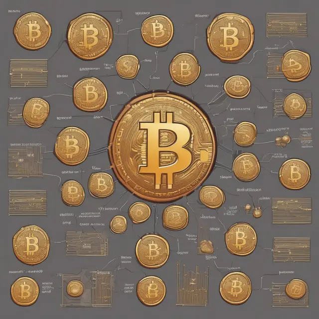 Visual representation of Bitcoin