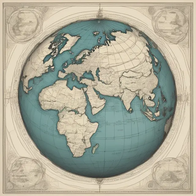 A globe with connected regions representing various countries and economies, illustrating successful geographical diversification in practice