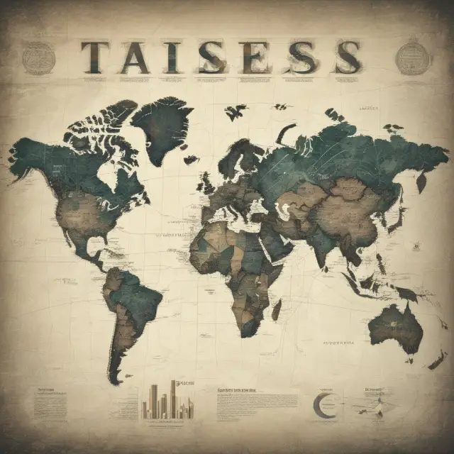 Image of shifting gears on a world map to illustrate how taxes influence geographical pricing strategies