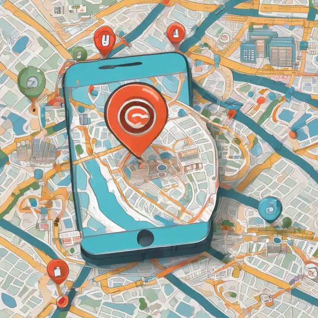 A shield symbolizing prevention, a smartphone with GPS pinpointing convenience, and a smiling customer signifying improved experience: Geolocation