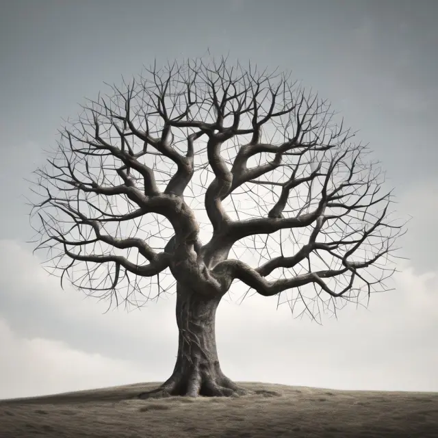 Image of a tree with branches representing various returns intertwining, illustrating the concepts of geometric mean, compounding, and time value of money.