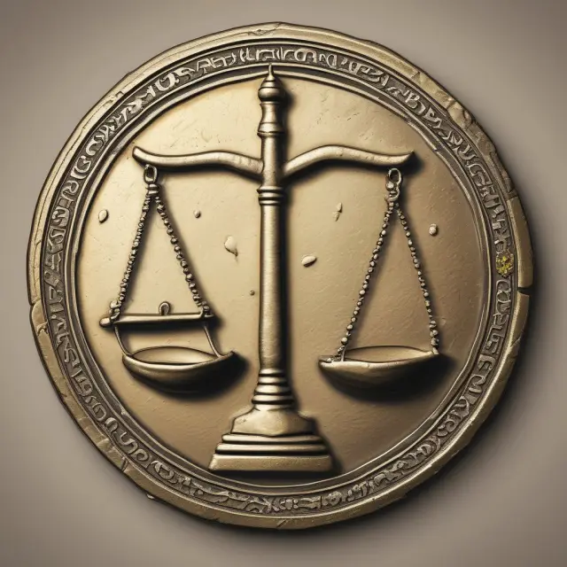 An ancient coin symbolizing gharar, representing the delicate balance between fairness and uncertainty in Islamic finance.