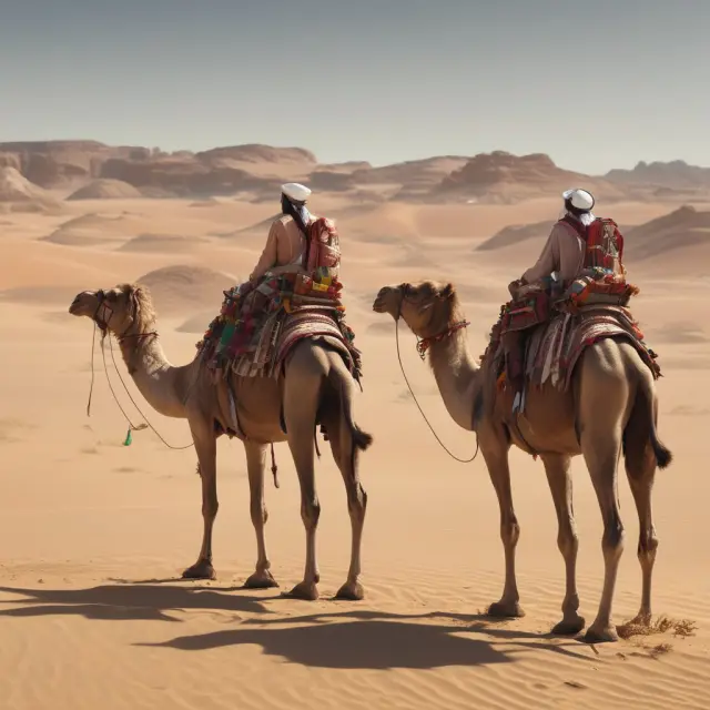 Camels carrying goods, separating major and minor gharar with palms. Major gharar forbidden, minor accepted.