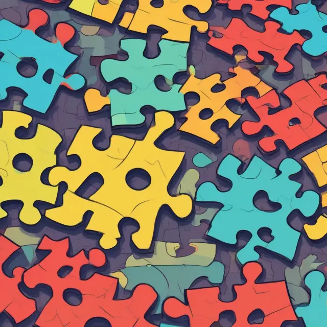 An intricately connected puzzle of ghetto communities, representing the complex social and economic realities within