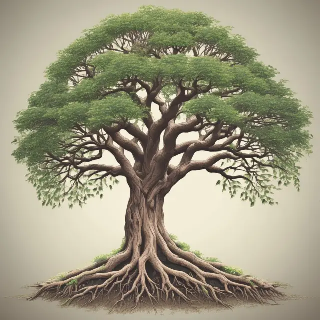 A tree sprouting various degrees and certificates, symbolizing the educational benefits available to veterans through the Post-9/11 GI Bill.