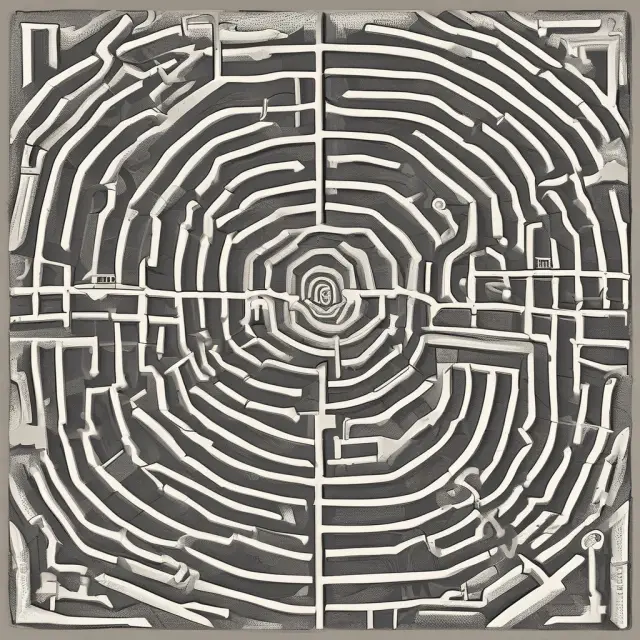 Institutional investors exploring a maze of interconnected industries, represented by the Global Industry Classification Standard (GICS), to effectively manage their portfolios.