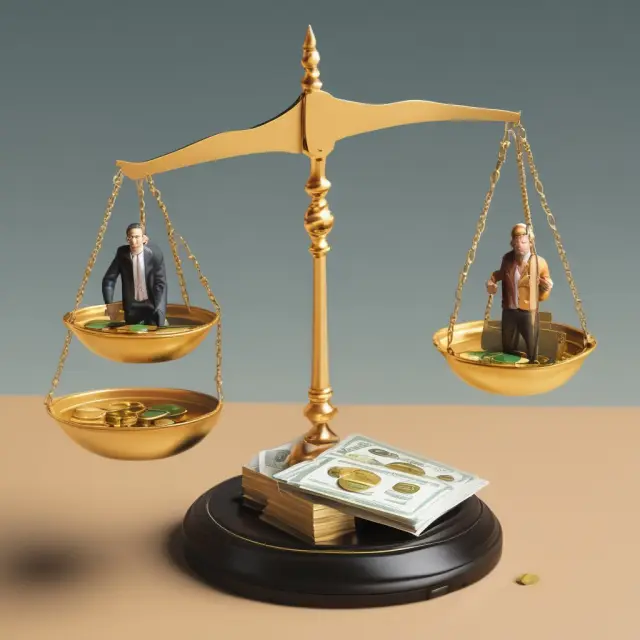 Government regulators ensuring gift card security and privacy with scales of justice