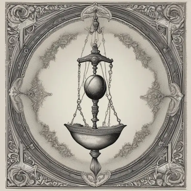 Image depicting a person holding a pendulum that swings between 