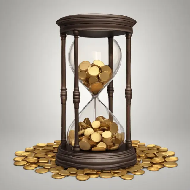 Golden hourglass transferring coins to a trust: Gift Causa Mortis in Estate Planning