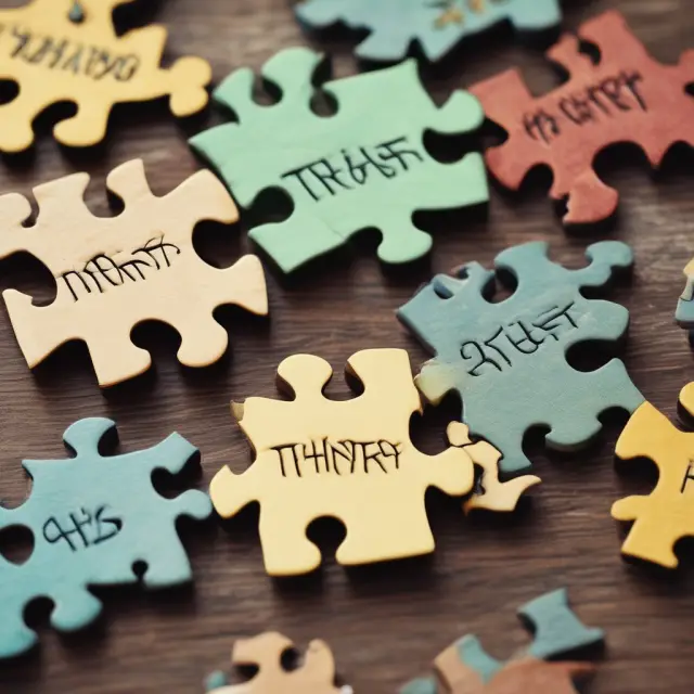 Two complex jigsaw puzzles represent gifting methods: a gift in trust and traditional estate planning. Viewers are invited to explore their intricacies, advantages, and differences.