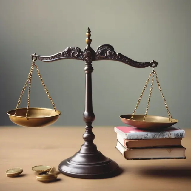Person considering two sets of scales representing the annual exclusion and lifetime exemption limits in gifting