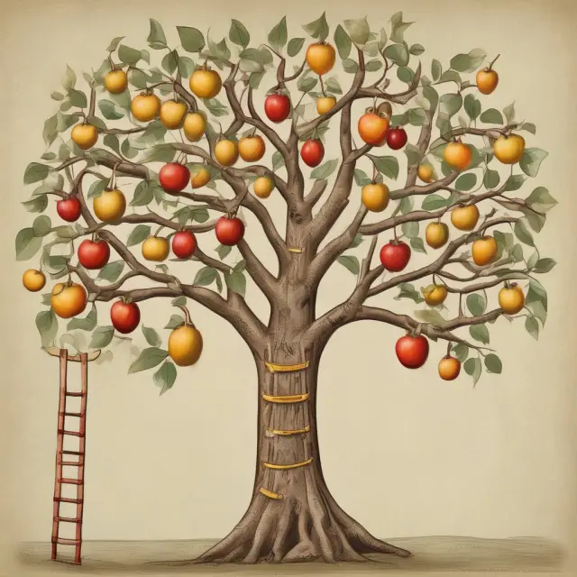 Tree with golden gifts and hands reaching up to represent gift letter donors supporting loan applications