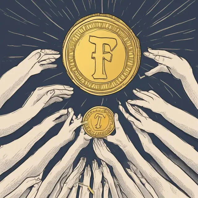 Golden coin symbolizing value being transferred between individuals, illustrating gift tax concept